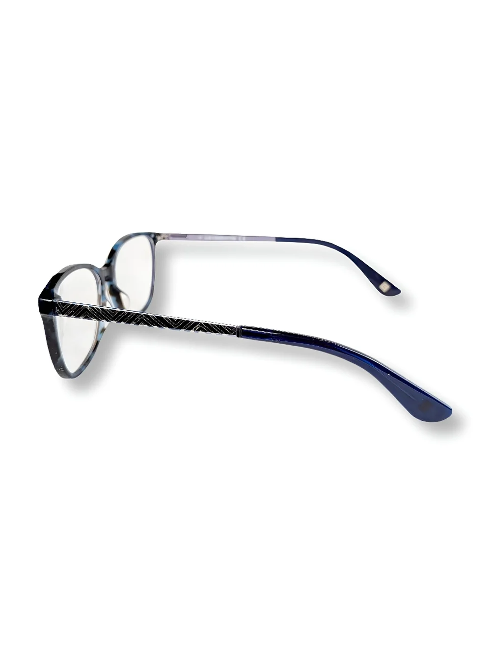 Liz Claiborne L647 Cat-Eye Glasses Havana Blue 51-16-135